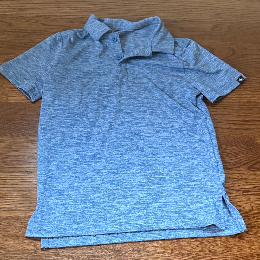 abercrombie kids Light Heather Blue Polo Shirt